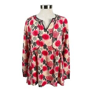 Matilda Jane Pink Floral Print Long Sleeve Top Size‎ Small